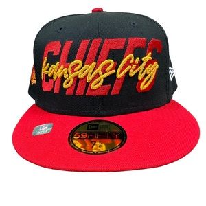 Kansas City Chiefs New Era 59Fifty NFL 2022 Draft Fitted Hat Cap Size 7 5/8
